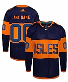 Men's New York Islanders Custom Navy 2024 Stadium Series Stitched Jersey,baseball caps,new era cap wholesale,wholesale hats